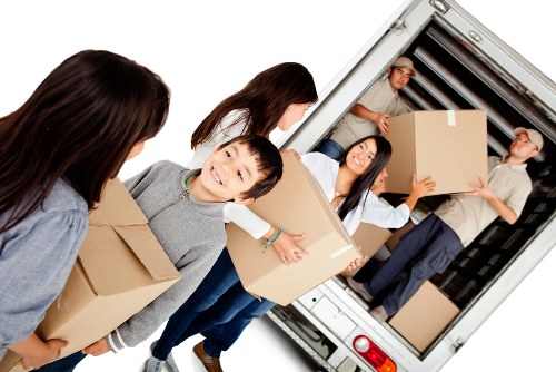 Docklands removal company handling a residential apartment move near the waterfront
