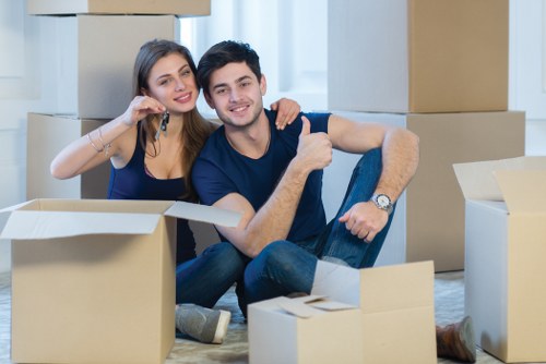 Furniture pick-up service for a Docklands apartment building