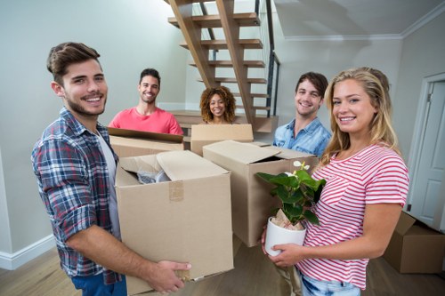 Docklands Man And Van service introduction with moving support in an urban area