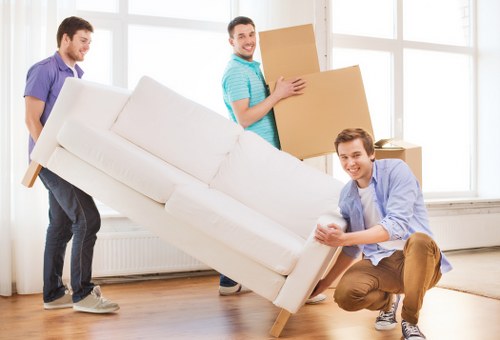 Office relocation setup in Docklands commercial district