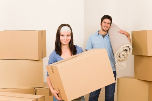 Moving boxes and household items in Docklands