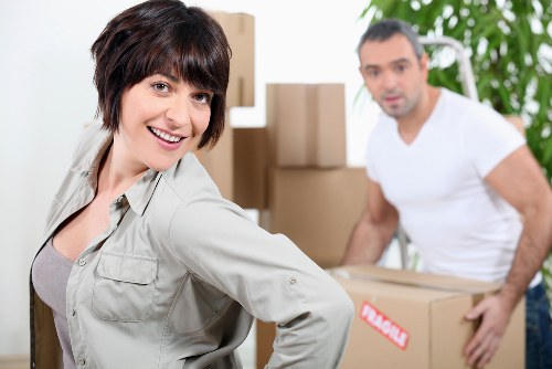 Local moving team handling access in a Docklands building